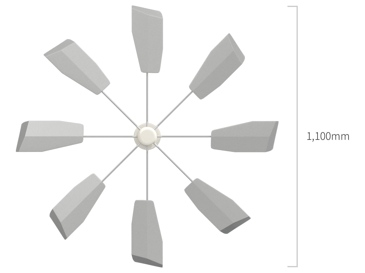 ハイブリッドファンFA1(シルバー)